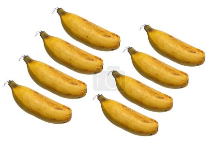 Manojo de plátanos aislados sobre fondo blanco