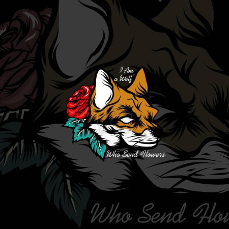 Téléchargez les illustrations : Fox and rose tattoo web illustration - en licence libre de droit