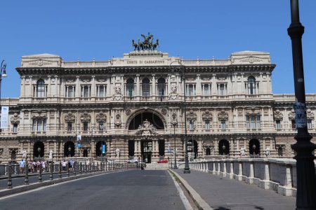 Photo for Palace of Corte di Cassazione that means Supreme Court of Cassation - Royalty Free Image