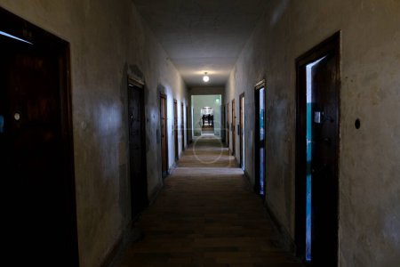 Téléchargez les photos : Vue Interiro du camp de concentration de Dachau en Allemagne le 25 juillet 2022. - en image libre de droit