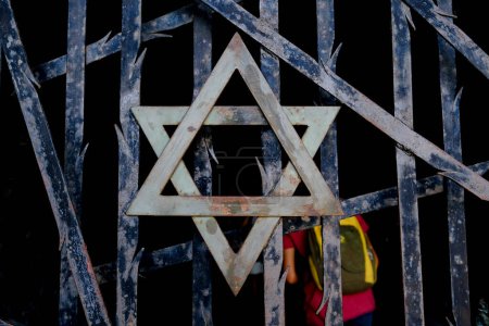 Téléchargez les photos : Vue extérieure du mémorial juif au site commémoratif du camp de concentration de Dachau, en Allemagne, le 25 juillet 2022. - en image libre de droit