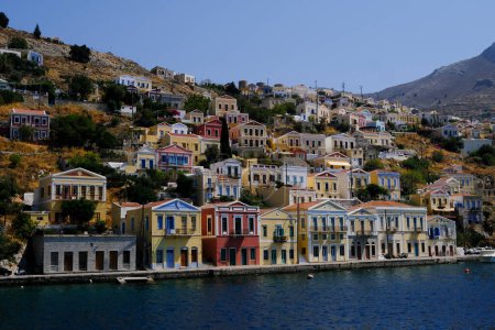 Photo for View of harbour of Symi, Greece on August 5, 2022. - Royalty Free Image