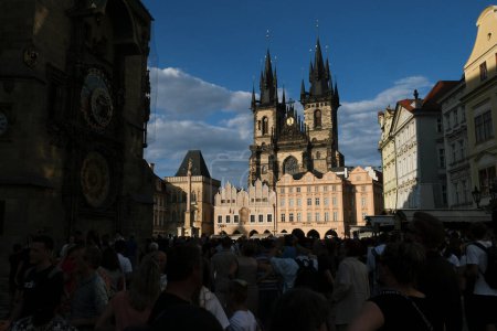 Téléchargez les photos : Célèbre Place de la Vieille Ville à Prague, République Tchèque sur Juillet 27, 2022. - en image libre de droit