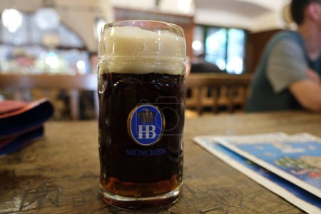 Photo for Inside view of Hofbrau Munchen Brewery in Munich, Germanny on July 25, 2022 - Royalty Free Image