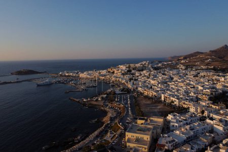 Foto de Vista aérea de Naxos, Grecia en Julio 7, 2023. - Imagen libre de derechos