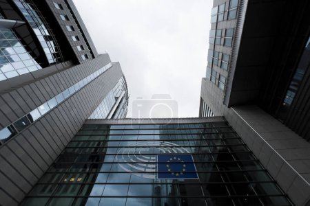 Photo for Exterior view the European Parliament in Brussels, Belgium on September 20, 2023. - Royalty Free Image