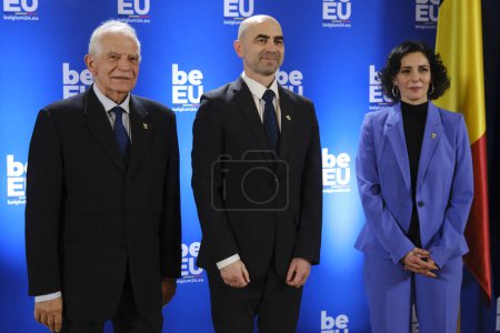 Photo for Josep Borrell, European Commisision arrives to attend in Informal meeting of EU Foreign Affairs Ministers in Brussels, Belgium on February 3, 2024. - Royalty Free Image