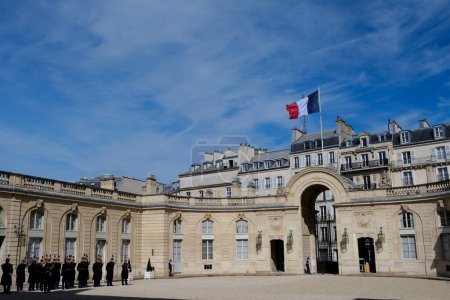 Photo for Exterior view of Elysee Palace in Paris, France on March 14 2024. - Royalty Free Image