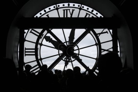 Photo for View of a big clock in museum Orsay in Paris, France, March 30, 2024. - Royalty Free Image