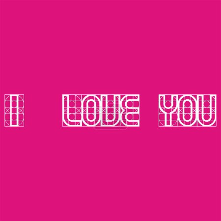 Foto de Love you - red calligraphy inscription. with red and pink hearts aroud. Love lettering card. - Imagen libre de derechos