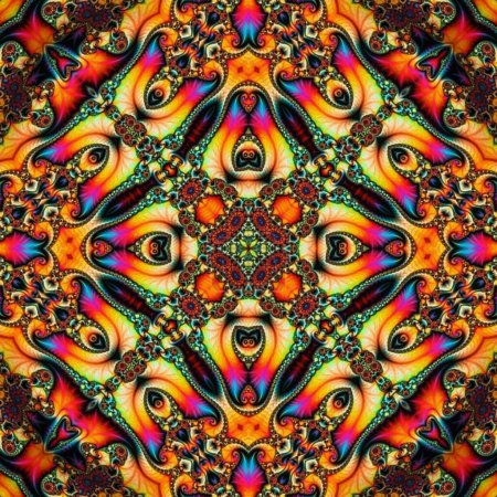 Mandala nahtlose Muster Mandala Kunst. Flower Fantasie Print. Psychedelisches Karnevalsplakat.