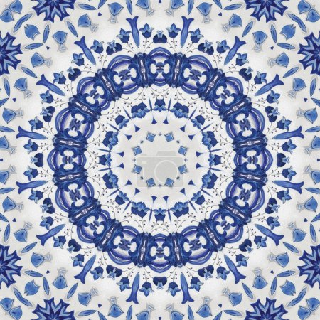 Téléchargez les photos : Mandala motif sans couture mandala art. Impression fantaisie fleur. Affiche carnaval psychédélique. - en image libre de droit