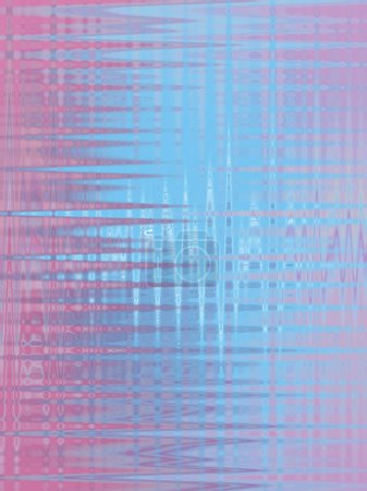 Foto de Espectral iridiscente borrosa neón púrpura, azul y rosa rayos de luz de colores brillantes. Arte abstracto psicodélico visual - Imagen libre de derechos