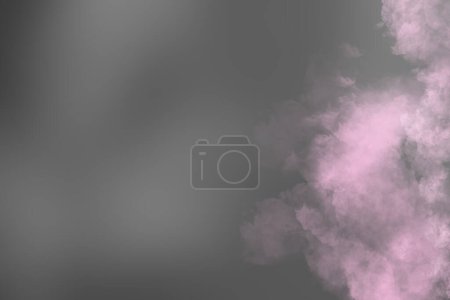 Foto de Abstracto limpiar humo claro sobre rosa naranja magenta rojo degradado fondo. - Imagen libre de derechos