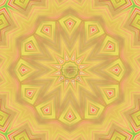 Photo for Mandala seamless pattern mandala art. Flower fantasy print. Psychedelic carnival poster. - Royalty Free Image