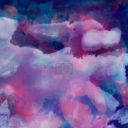 Photo for Abstract watercolor painting on canvas. Background texture. - Royalty Free Image