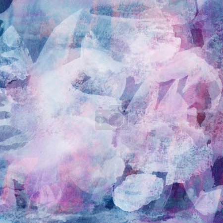 Foto de Acuarela abstracta pintura sobre lienzo. Textura de fondo. - Imagen libre de derechos