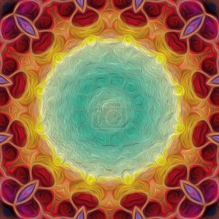 Photo for Seamless kaleidoscope, mandala abstract background view - Royalty Free Image