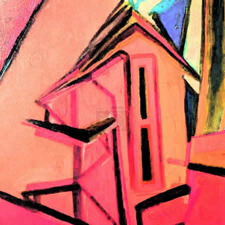 Foto de Iglesia abstracta colorido fondo vista - Imagen libre de derechos