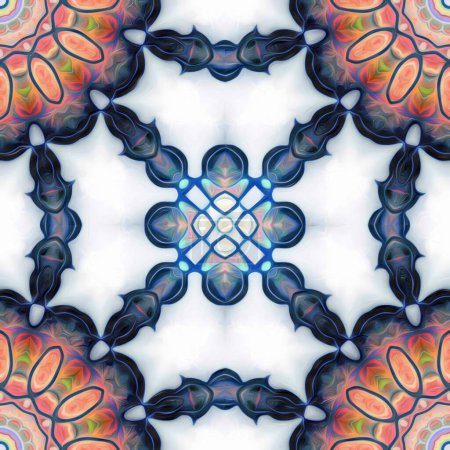 Photo for Abstract colorful mandala background - Royalty Free Image