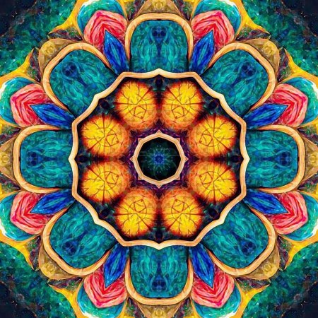 abstrakte bunte Mandala Hintergrund 