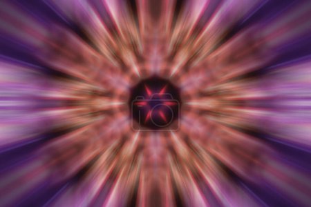 Foto de Fractal mágico de fantasía mística. Mandala geométrica brillante de neón esotérico. Fondo caleidoscópico. - Imagen libre de derechos