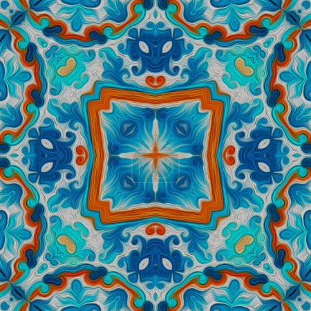 Foto de Abstracto colorido vista de fondo, azulejos concepto - Imagen libre de derechos