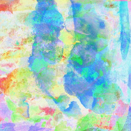Photo for Abstract watercolor design aqua painted texture close up. - Royalty Free Image