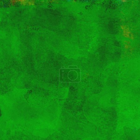Foto de Acuarela fondo artístico con tonos oscuros y brillantes de verde - Imagen libre de derechos