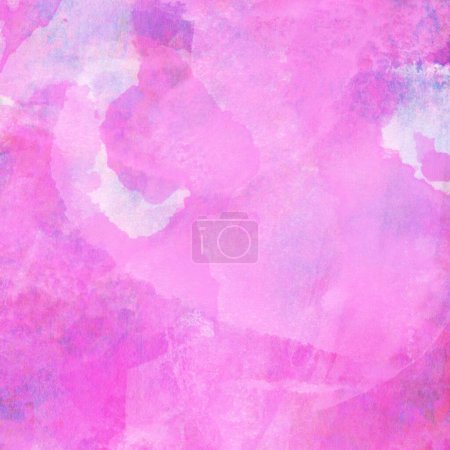 Téléchargez les photos : Aquarelle abstraite lilas et fond motif bleu. - en image libre de droit