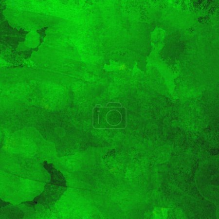 Foto de Fondo de patrón de acuarela colorido abstracto hecho con tonos verdes brillantes y oscuros - Imagen libre de derechos