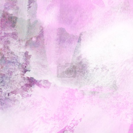 Foto de Fondo de patrón de acuarela colorido abstracto hecho con colores rosa y violeta - Imagen libre de derechos