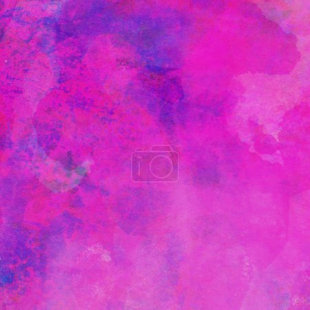 Foto de Fondo de patrón de acuarela colorido abstracto hecho con colores rosa y violeta - Imagen libre de derechos