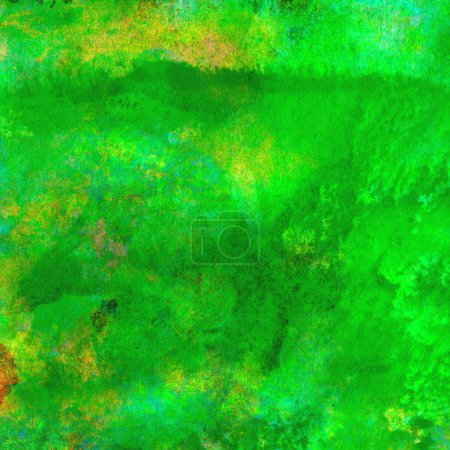 Photo for Abstract colorful watercolor pattern background made with bright and dark green tones - Royalty Free Image