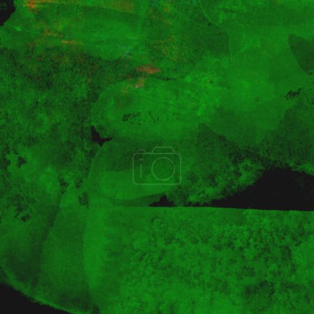 Photo for Abstract watercolor pattern background made with bright and dark green tones - Royalty Free Image
