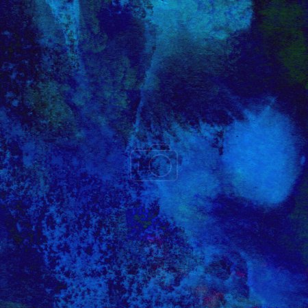 Foto de Patrón de acuarela abstracto hecho con colores verde y azul - Imagen libre de derechos