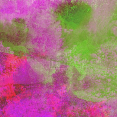 Photo for Stylish abstract watercolor background in lilac and green colors - Royalty Free Image