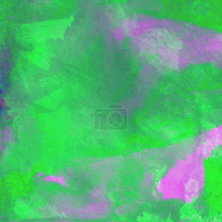 Foto de Elegante fondo abstracto acuarela en colores lila y verde - Imagen libre de derechos