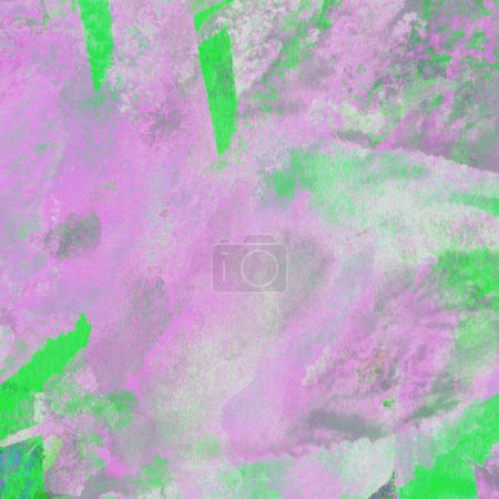 Foto de Elegante fondo abstracto acuarela en colores lila y verde - Imagen libre de derechos