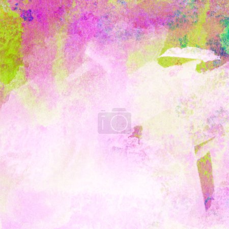 Photo for Abstract watercolor pattern with yellow, pink, red and hint of green and blue tones - Royalty Free Image