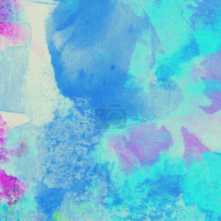 Foto de Abstracto acuarela lila y fondo patrón azul. - Imagen libre de derechos