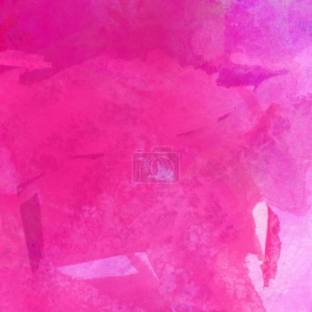 Foto de Patrón de acuarela abstracta hecha de manchas de color rosa y violeta - Imagen libre de derechos