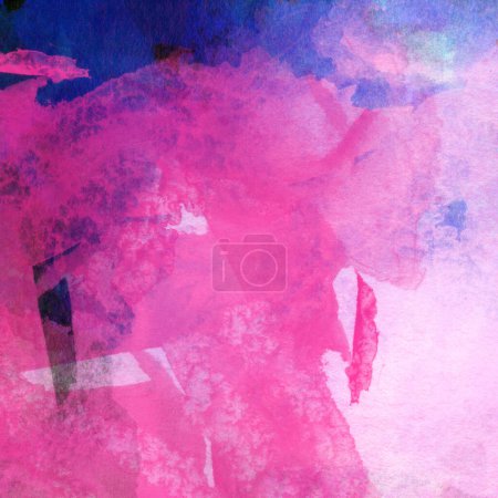 Téléchargez les photos : Motif aquarelle aux couleurs violette, bleue et rose - en image libre de droit