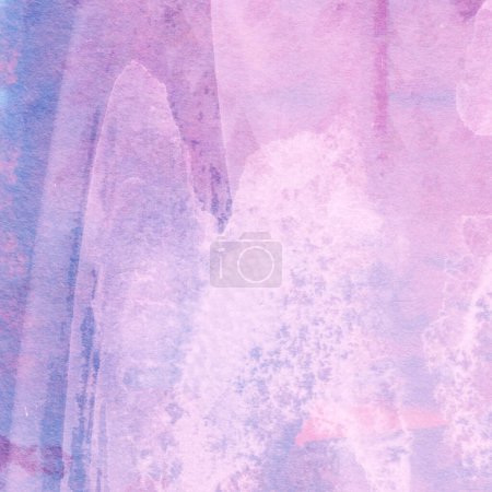 Photo for Watercolor pattern with violet, blue and pink colors - Royalty Free Image