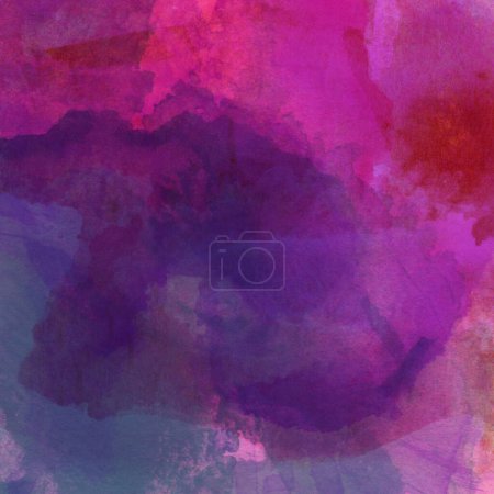 Téléchargez les photos : Motif aquarelle aux couleurs violette, bleue et rose - en image libre de droit