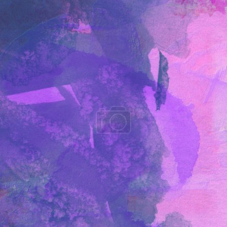 Foto de Patrón de acuarela abstracto con tonos violeta y púrpura - Imagen libre de derechos