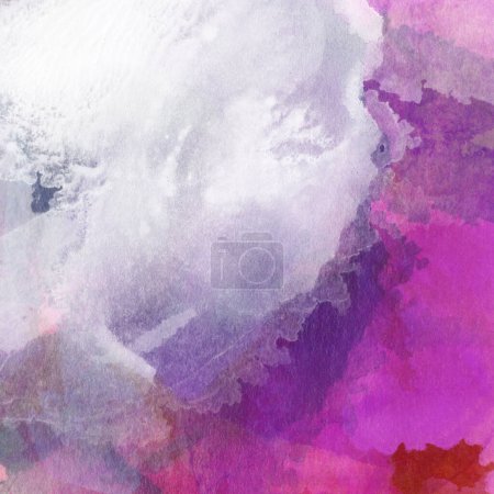 Foto de Patrón de acuarela con colores violeta, azul y rosa - Imagen libre de derechos