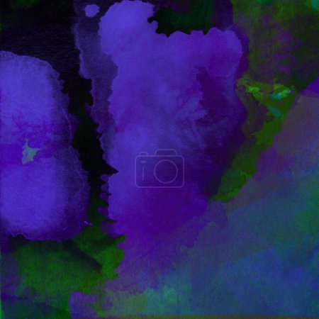 Photo for Abstract watercolor background with blue and green colors - Royalty Free Image