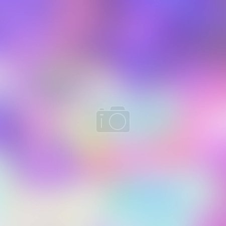 Photo for Stylish watercolor background with blurred washes of purple, blue, green, yellow and pink colors. - Royalty Free Image