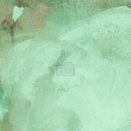 Foto de Abstracto verde acuarela diseño lavar aqua pintado textura de cerca. Minimalista - Imagen libre de derechos